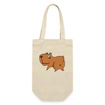 Capybara from behind - Capybara butt - Gift Bag for Bottles - nature - Front