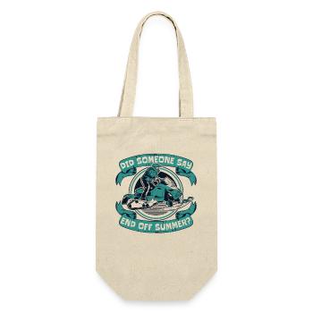 Did Someone Say End Off Summer Snowmobile Driver - Gift Bag for Bottles - nature - Front