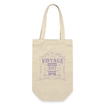 1993 Geburtstag Geburtstag Vintage Sprüche - Geschenkbeutel für Flaschen - Natur - Vorne