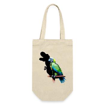 T-Rex Parrot Yellow Blue Macaw Macaw - Gift Bag for Bottles - nature - Front