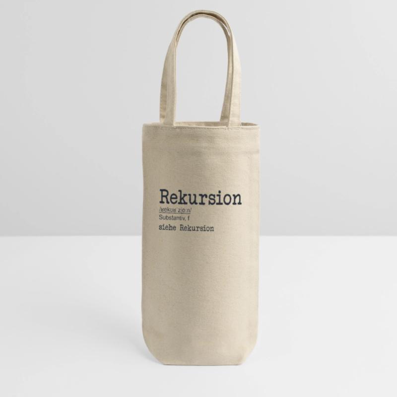 Rekursion Definition Softwareentwickler Coder Geschenkbeutel für Flaschen