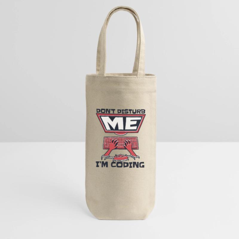 Don't Disturb Me I'm Coding Developer Coder Geschenkbeutel für Flaschen