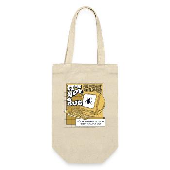 It's Not A Bug Undocumented Feature Developer - Gift Bag for Bottles - nature - Front