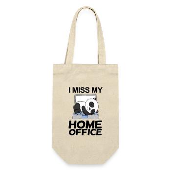 Home Office Vermissen Humor Lustig - Geschenkbeutel für Flaschen - Natur - Vorne