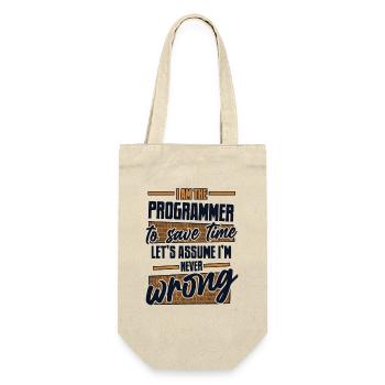 Programmeur Supposons que je ne me trompe jamais de codeur - Sac à bouteille - nature - Devant