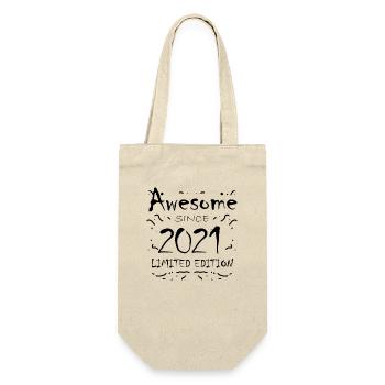 2021 - Vintage 2021 - Fantastic since 2021 - Gift Bag for Bottles - nature - Front