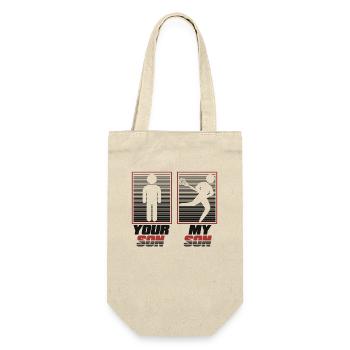 You Son My Son Intercrosse Lax Player Polocrosse - Gift Bag for Bottles - nature - Front
