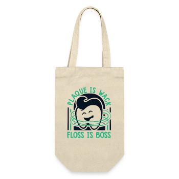 Plaque Is Wack Dental Laboratory - Gift Bag for Bottles - nature - Front