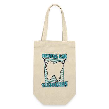 Dental Laboratory Dental Laboratory Master Dental Technician - Gift Bag for Bottles - nature - Front