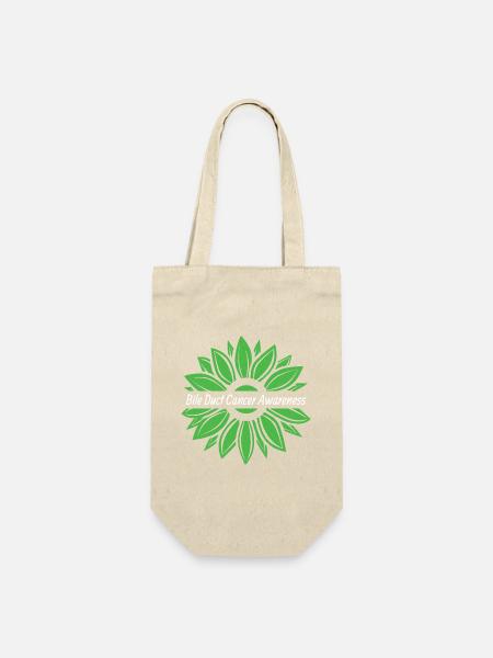 Gallengangskrebs Bewusstsein Sonnenblume - Geschenkbeutel für Flaschen - Natur