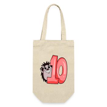 10 birthday 10 years old with animal motif - ten - Gift Bag for Bottles - nature - Front