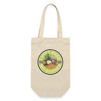 I Just Need My Garden Schrebergarten Gartenbau - Geschenkbeutel für Flaschen - Natur - Vorne