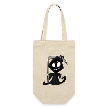 Faucheuse avec faux - Halloween - Sac à bouteille - nature - Devant
