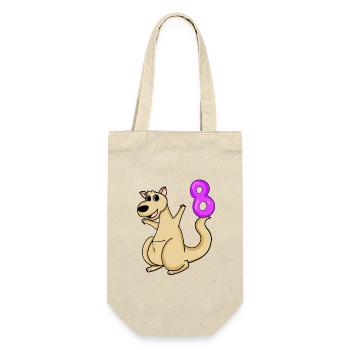 8 Birthday 8 years old with animal motif - eight - Gift Bag for Bottles - nature - Front