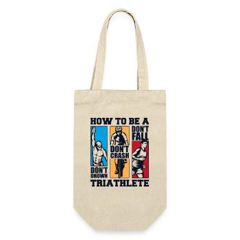 How To Be A Triathlete Triathlon Bike Triathlete - Gift Bag for Bottles - nature - Front