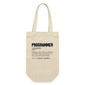 Programmeur Définition Développeur logiciel Codeur - Sac à bouteille - nature - Devant