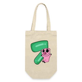 7 ans 7 ans avec motif animal - sept - Sac à bouteille - nature - Devant