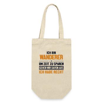 Wanderer haben immer Recht Trekking Bergwandern - Geschenkbeutel für Flaschen - Natur - Vorne