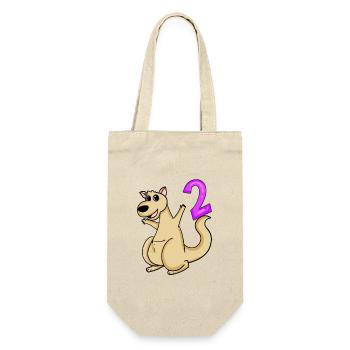 2 birthday 2 years old with animal motif - two - Gift Bag for Bottles - nature - Front