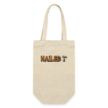 Nailed It Carpenter Carpenter Wood Technician - Gift Bag for Bottles - nature - Front