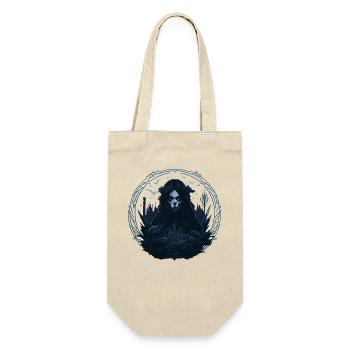 Skull Goth Girl - Gift Bag for Bottles - nature - Front