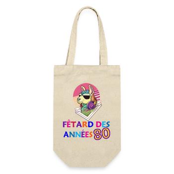 Lama Fêtard des 80's année anniversaire groove - Sac à bouteille - nature - Devant
