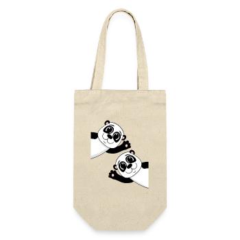 Cute pandas - Gift Bag for Bottles - nature - Front