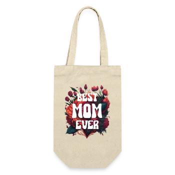 Best Mom Ever Flowers - Best Mom Ever Flowers - Sac à bouteille - nature - Devant