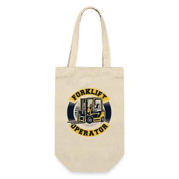 Forklift Operator All-terrain forklift Telehandler - Gift Bag for Bottles - nature - Front