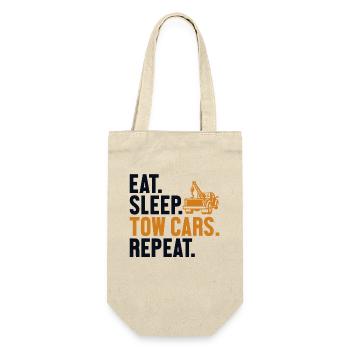 Eat Sleep Tow Cars Repeat Tow Truck Driver - Gift Bag for Bottles - nature - Front