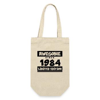 1984 - Jahrgang 1984 - Fantastisch seit 1984 - Geschenkbeutel für Flaschen - Natur - Vorne