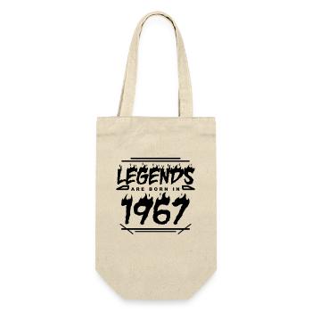 1967 - Born 1967 - Built in 1967 - Gift Bag for Bottles - nature - Front
