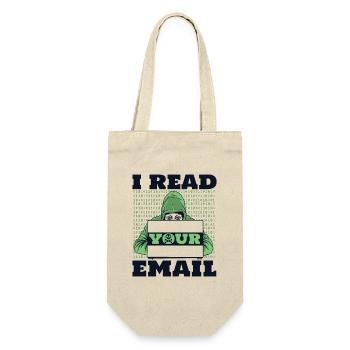 Je lis votre e-mail Sniffer Social Engineering - Sac à bouteille - nature - Devant
