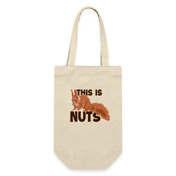 This Is Nuts Fuchshörnchen Grauhörnchen - Geschenkbeutel für Flaschen - Natur - Vorne