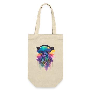 Grande méduse colorée - Sac à bouteille - nature - Devant