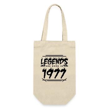 1977 - Born 1977 - Built in 1977 - Gift Bag for Bottles - nature - Front