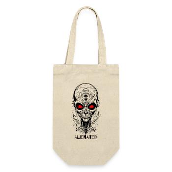 Alienated Alien Face - Gift Bag for Bottles - nature - Front