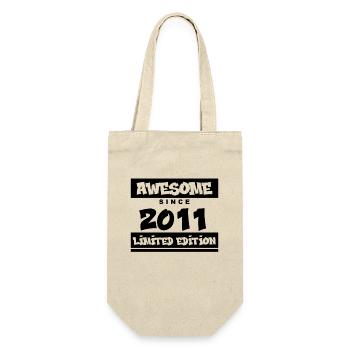 2011 - Vintage 2011 - Fantastic since 2011 - Gift Bag for Bottles - nature - Front