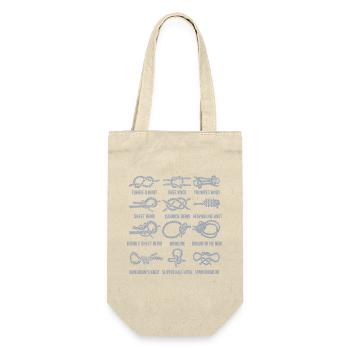 Sailing, sailboat, sailing knots, knotting - Gift Bag for Bottles - nature - Front