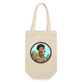 Afro Black Kid Young Girl Empowerment Girl - Gift Bag for Bottles - nature - Front