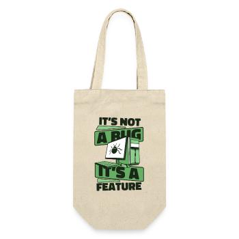 It's Not A Bug It's A Feature Developer Coder - Gift Bag for Bottles - nature - Front