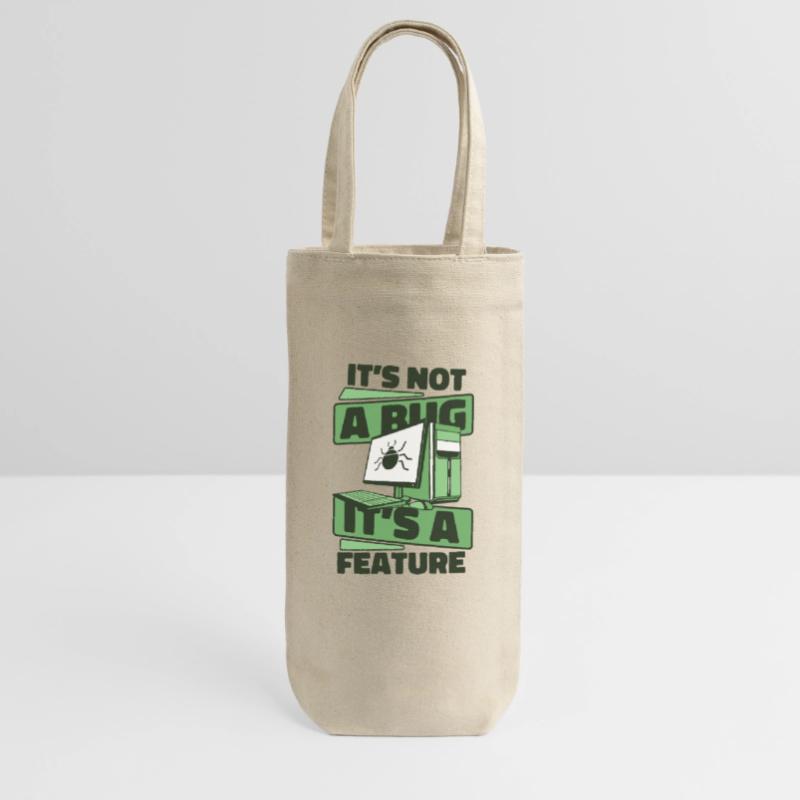 It's Not A Bug It's A Feature Developer Coder Geschenkbeutel für Flaschen
