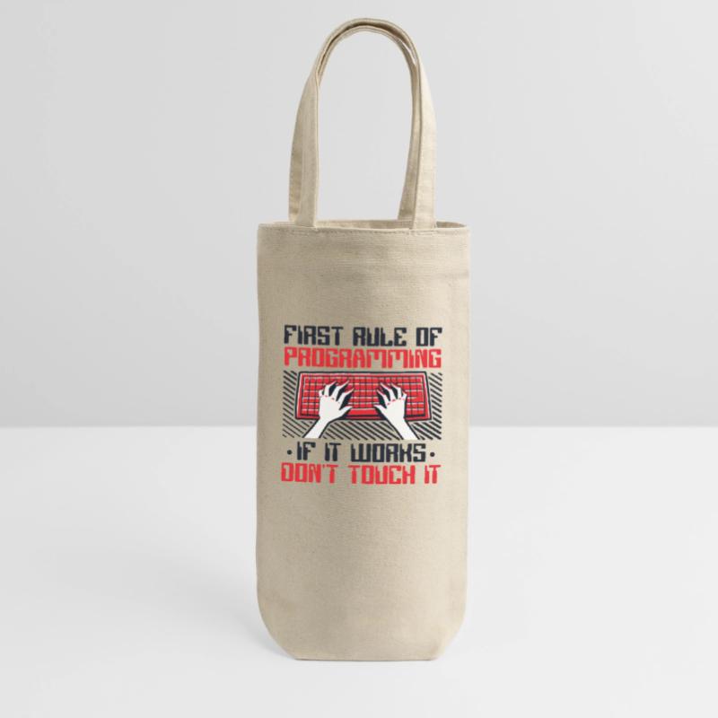 If It Works Don't Touch It Developer Coder Gift Bag for Bottles