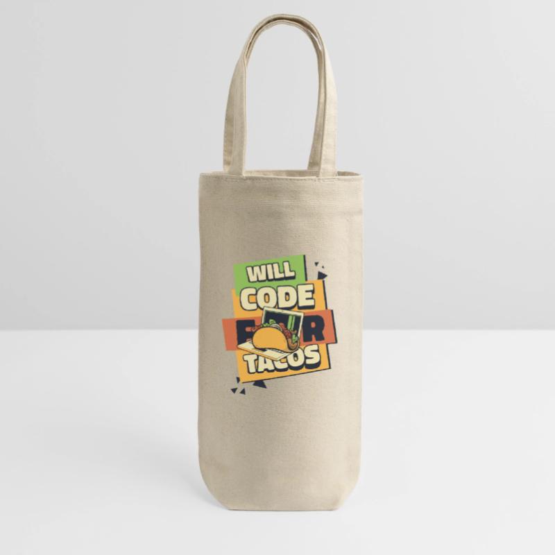 Will Code For Tacos Developer Coder Programmer Gift Bag for Bottles