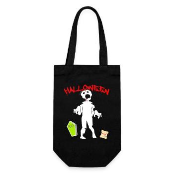 Halloween - Gift Bag for Bottles - black - Front