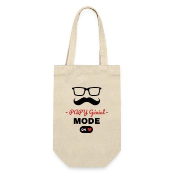 Cadeau Papy génial en mode on - Sac à bouteille - nature - Devant