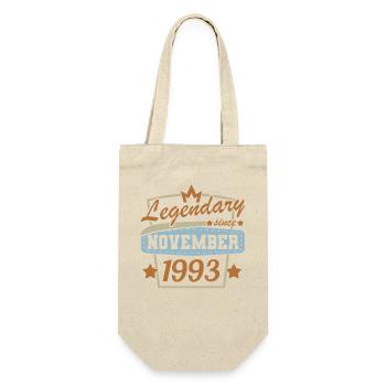legendary since November 1993 retro birthday - Gift Bag for Bottles - nature - Front