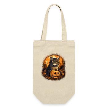 Cute Halloween hangover with pumpkin - Gift Bag for Bottles - nature - Front