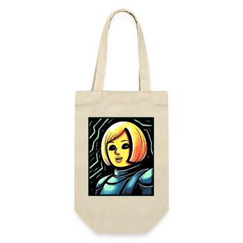 French cartoon puppet of Joan of Arc - Gift Bag for Bottles - nature - Front