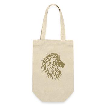 Majestic lion head silhouette - Gift Bag for Bottles - nature - Front